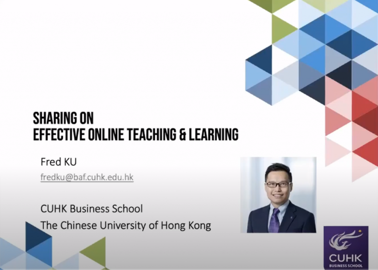 Effective Online Teaching & Learning